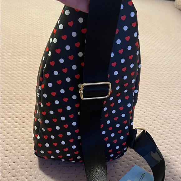 Betty Boop Black and Red Heart Sling Bag - Picture 7 of 7